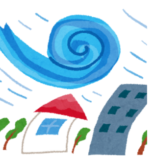 台風のイラスト