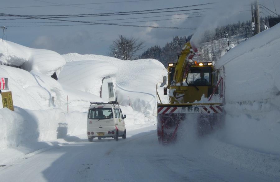 国道117号除雪作業