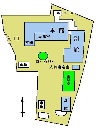 安茂里庁舎の敷地図