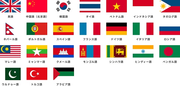 多言語コールセンター24言語