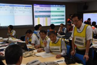写真：地震総合防災訓練の様子