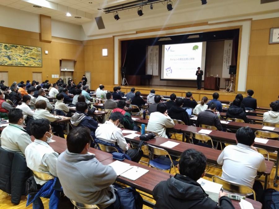 防除研修会の会場の様子