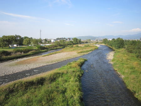 写真:奈良井川
